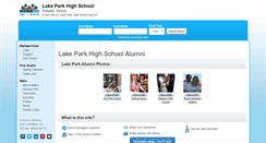 Desktop Screenshot of lakeparkhighschool.net