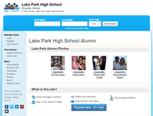 Tablet Screenshot of lakeparkhighschool.net